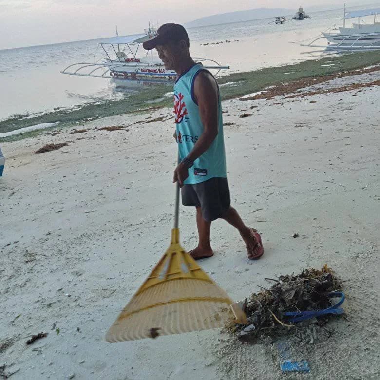 Sorting collected debris